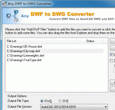 DWF to DWG Converter 2009.9 Screenshot 1
