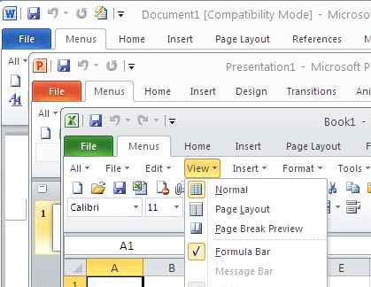 Classic Menu for Office Enterprise 2010 Screenshot 1