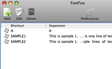 FastFox Typing Expander Screenshot 1