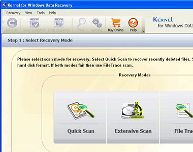 NTFS Recovery Screenshot 1