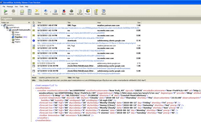 SurveilStar Activity Monitor Screenshot 1