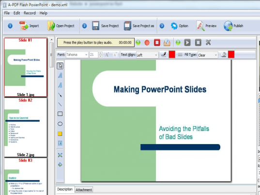 A-PDF Flash PowerPoint Screenshot 1