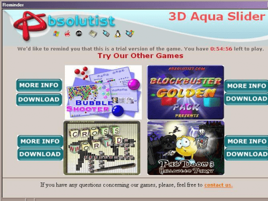 3D Aqua Slider Screenshot 1