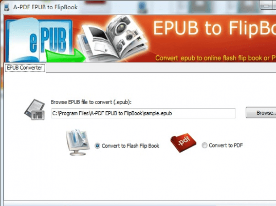 A-PDF EPUB to Flipbook Screenshot 1