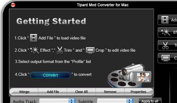 Tipard Mod Converter Screenshot 1