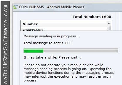 Android Free Bulk SMS Screenshot 1