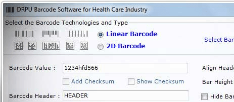 Healthcare Barcode Generator Screenshot 1
