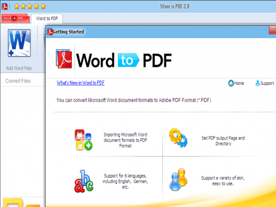 Word 2007 to PDF Screenshot 1