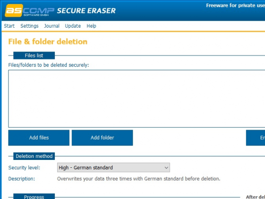 Secure Eraser Screenshot 1