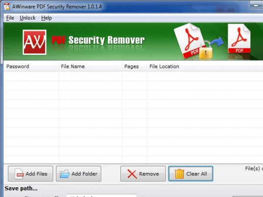 Acrobat PDF Decryption Software Screenshot 1