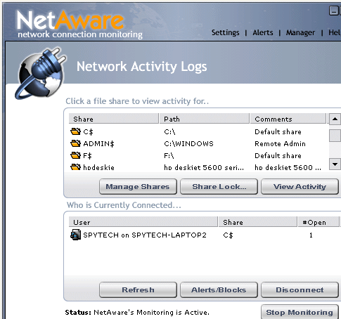 NetAware Screenshot 1