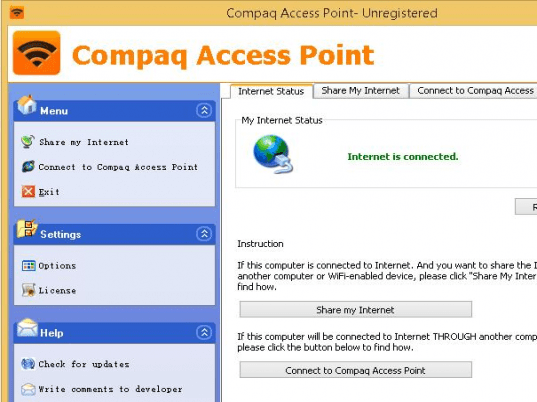 Compaq Access Point Screenshot 1