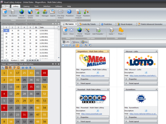 Visual Lottery Analyser Screenshot 1