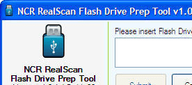 NCR RealPOS Scanner Flash Drive Prep Tool Screenshot 1