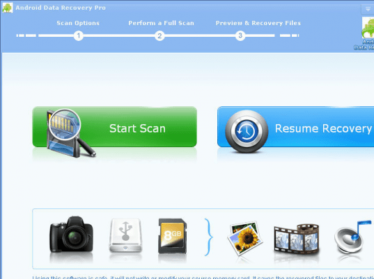 Android Data Recovery Pro Screenshot 1