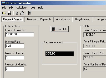 Interest Calculator Screenshot 1