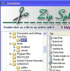 ZipSplitter Screenshot 1