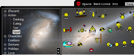 Space Emoticons Pro Screenshot 1