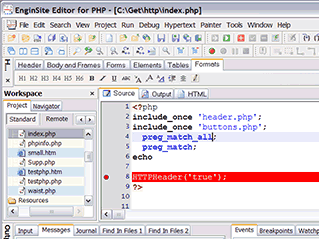 EngInSite Editor for PHP Screenshot 1