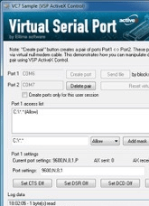 Virtual Serial Port ActiveX Screenshot 1