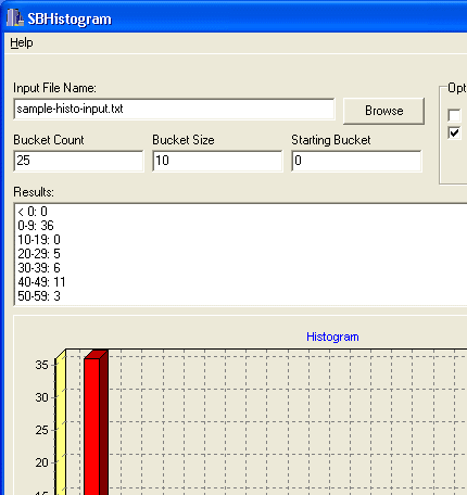SBHisto Histogram Generator Screenshot 1