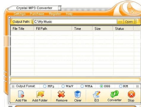 Crystal MP3 Converter Screenshot 1