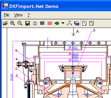 2D / 3D DXF Import .NET Screenshot 1