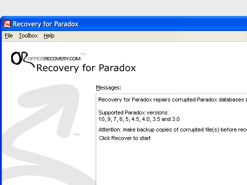 ParadoxRecovery Screenshot 1
