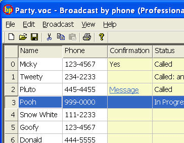 Voicent BroadcastByPhone Autodialer Screenshot 1