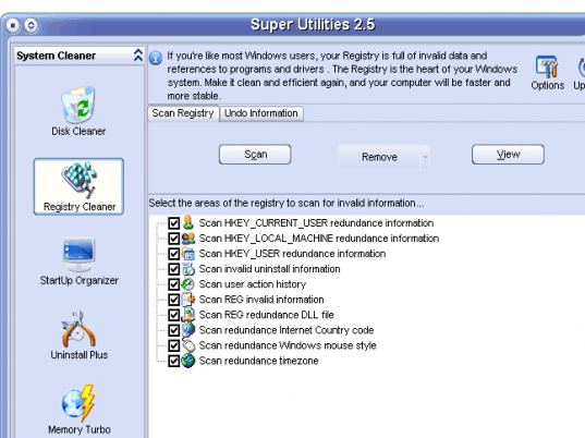 Super Utilities Standard 2008 Screenshot 1