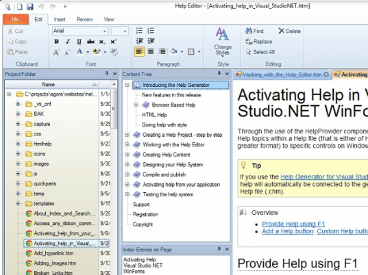 Help Generator for Visual Studio 2008 Screenshot 1