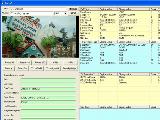x360soft - Exif Tag Viewer ActiveX SDK Screenshot 1
