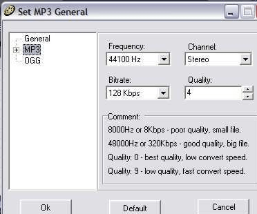 HiFi MP3 OGG Converter Screenshot 1