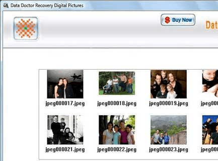 Digital images recovery Software Screenshot 1