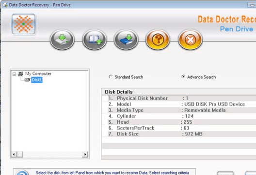 Data Doctor Recovery Pen Drive Screenshot 1