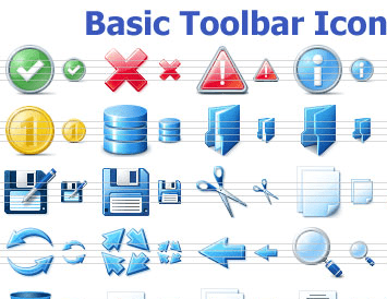 Basic Toolbar Icons Screenshot 1