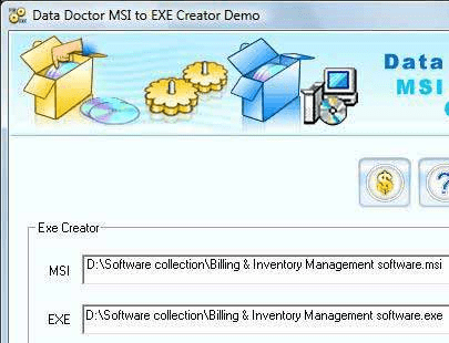 MSI To EXE Installation Package Creator Screenshot 1