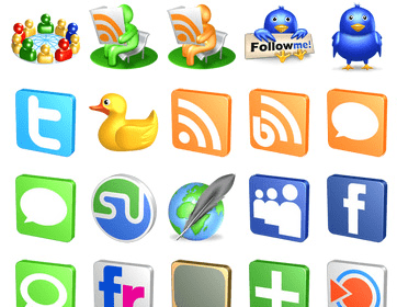 Free 3D Social Icons Screenshot 1