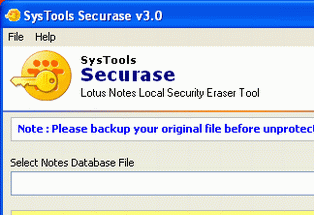 Remove Notes Database Local Security Screenshot 1