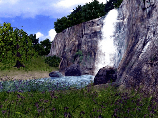 3D Living Waterfall Screensaver Screenshot 1