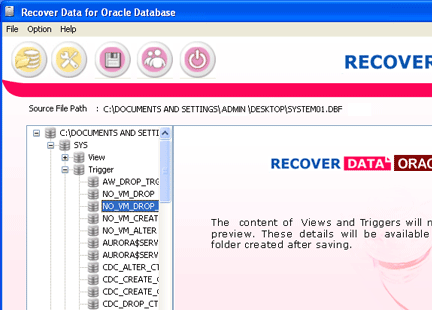 Recover Data for Oracle Database Screenshot 1