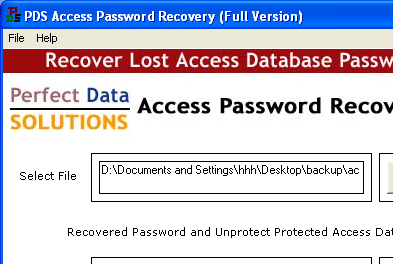Access Password Remover Screenshot 1