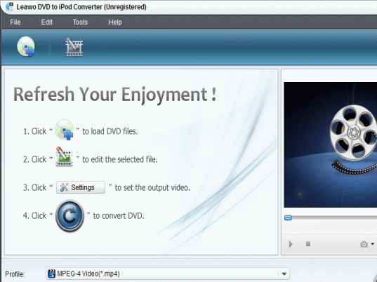 Leawo DVD to iPod Converter Screenshot 1