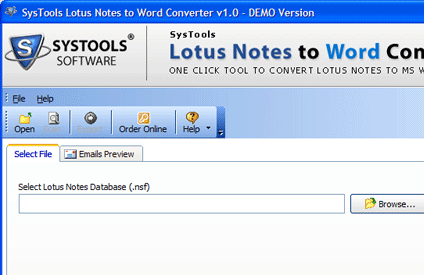 Lotus Notes form as Microsoft Word Screenshot 1
