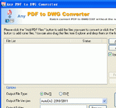 Any PDF to DWG Converter 2010.11.11 Screenshot 1