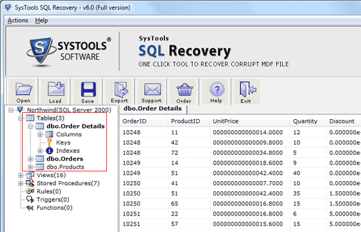 SQL MDF Recovery Screenshot 1