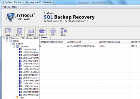 SQL Server Backup Database Repair Screenshot 1