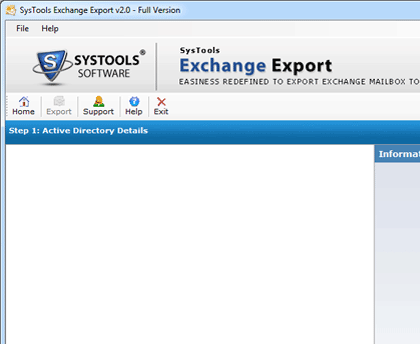 Export Exchange Server Database Screenshot 1