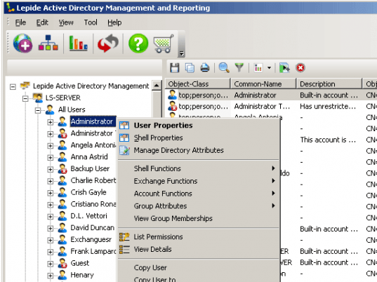 Lepide Active Directory Management Screenshot 1