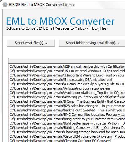 Import Windows Live Mail to Mac Mail Screenshot 1